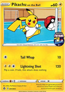 Pikachu on the Ball Futsal Promos #201
