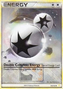 Double Colorless Energy HeartGold &amp; SoulSilver #103