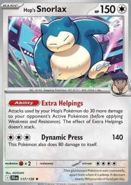 Hop's Snorlax Journey Together #117/159