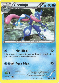 Greninja XY Kalos Starter Set #14