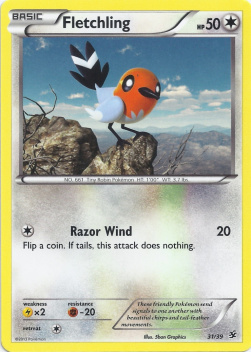 Fletchling XY Kalos Starter Set #31