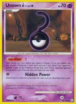 Unown Lv.18 Legends Awakened #82/146