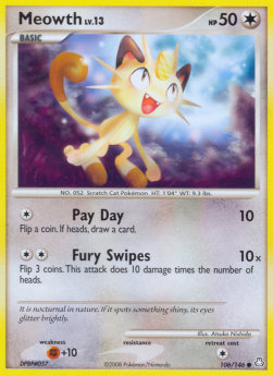 Meowth Lv.13 Legends Awakened #106/146