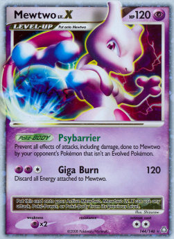 Mewtwo LV.X Legends Awakened #144/146