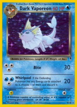 Dark Vaporeon Legendary Collection #9/110