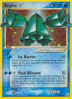Regice Gold Star EX Legend Maker #90
