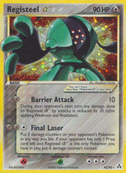 Registeel Gold Star EX Legend Maker #92