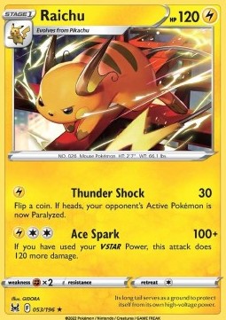 Raichu - Lost Origin #053/196