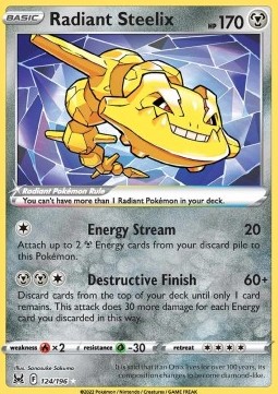 Radiant Steelix Lost Origin #124/196