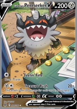 Galarian Perrserker V Lost Origin #184/196