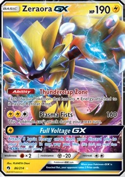 Zeraora GX - Lost Thunder #86/214