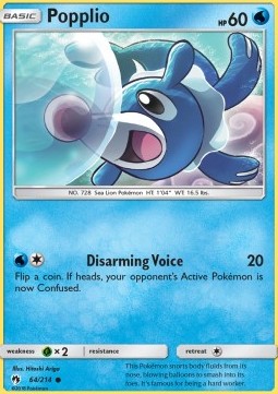 Popplio - Lost Thunder #64/214