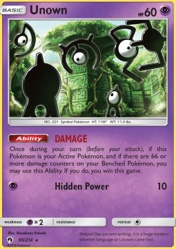 Unown - Lost Thunder #90/214