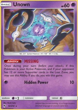 Unown - Lost Thunder #92/214