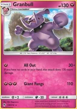 Granbull - Lost Thunder #138/214