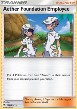 Aether Foundation Employee Lost Thunder #168/214