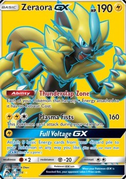 Zeraora GX - Lost Thunder #201/214