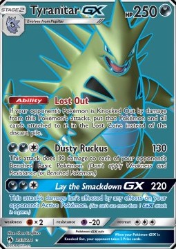 Tyranitar GX - Lost Thunder #203/214