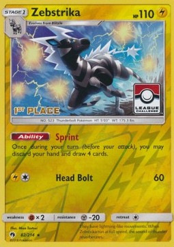 Zebstrika Lost Thunder #82/214