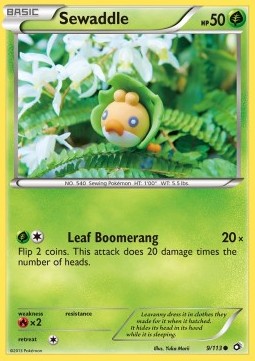 Sewaddle Legendary Treasures #9/113