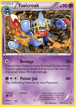 Toxicroak - Legendary Treasures #63/113