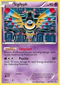 Sigilyph - Legendary Treasures #66/113