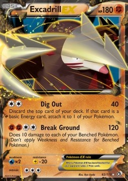 Excadrill EX - Legendary Treasures #82/113