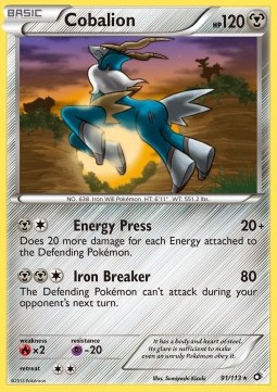 Cobalion - Legendary Treasures #91/113