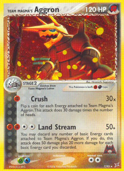 Team Magma's Aggron EX Team Magma vs Team Aqua #7