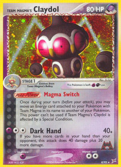 Team Magma's Claydol EX Team Magma vs Team Aqua #8