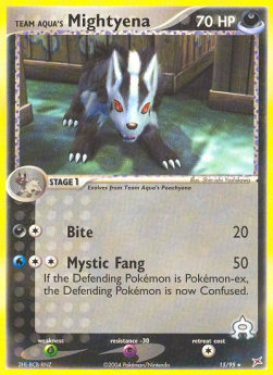 Team Aqua's Mightyena EX Team Magma vs Team Aqua #15