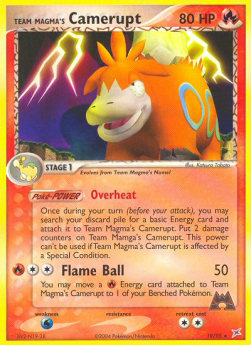 Team Magma's Camerupt EX Team Magma vs Team Aqua #19