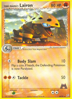 Team Magma's Lairon EX Team Magma vs Team Aqua #20
