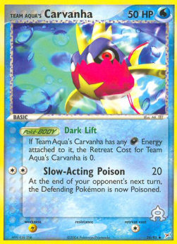 Team Aqua's Carvanha EX Team Magma vs Team Aqua #25
