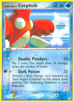 Team Aqua's Corphish EX Team Magma vs Team Aqua #26