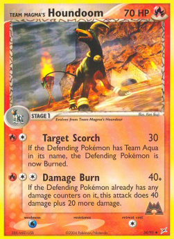 Team Magma's Houndoom EX Team Magma vs Team Aqua #34