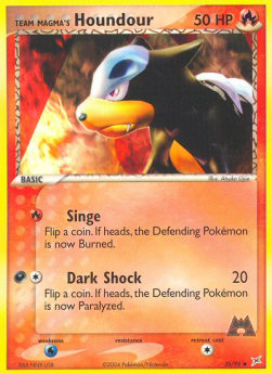 Team Magma's Houndour EX Team Magma vs Team Aqua #35