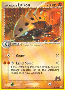 Team Magma's Lairon EX Team Magma vs Team Aqua #36