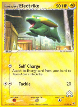 Team Aqua's Electrike EX Team Magma vs Team Aqua #53