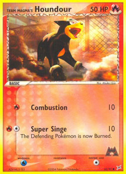 Team Magma's Houndour EX Team Magma vs Team Aqua #62
