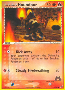 Team Magma's Houndour EX Team Magma vs Team Aqua #63