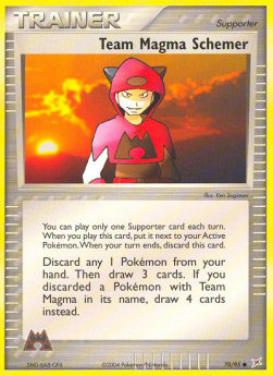 Team Magma Schemer EX Team Magma vs Team Aqua #70