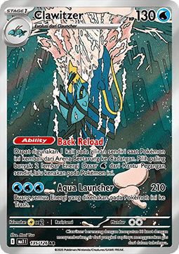 Clawitzer - Mega Evolution ID/TH #135