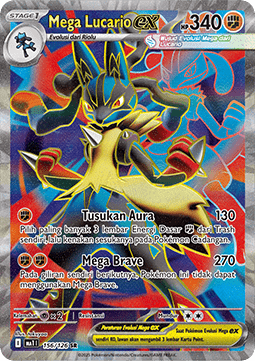 Mega Lucario ex Mega Evolution ID/TH #156