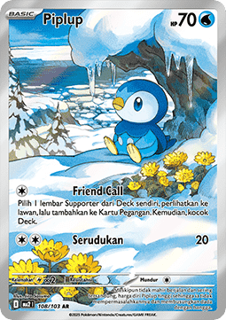 Piplup - Indigo Flame #108