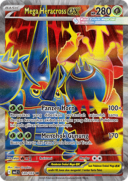 Mega Heracross ex Indigo Flame #120