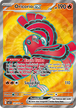 Oricorio ex - Indigo Flame #122