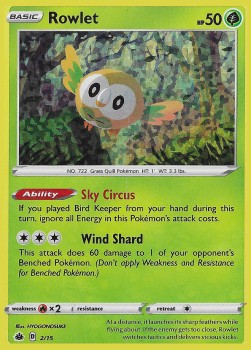Rowlet McDonald's Match Battle 2022 #222