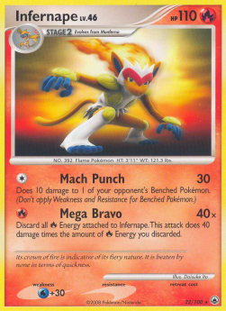 Infernape Lv.46 Majestic Dawn #22/100