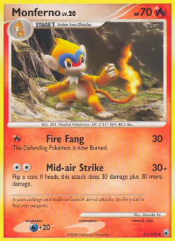 Monferno Lv.20 Majestic Dawn #41/100